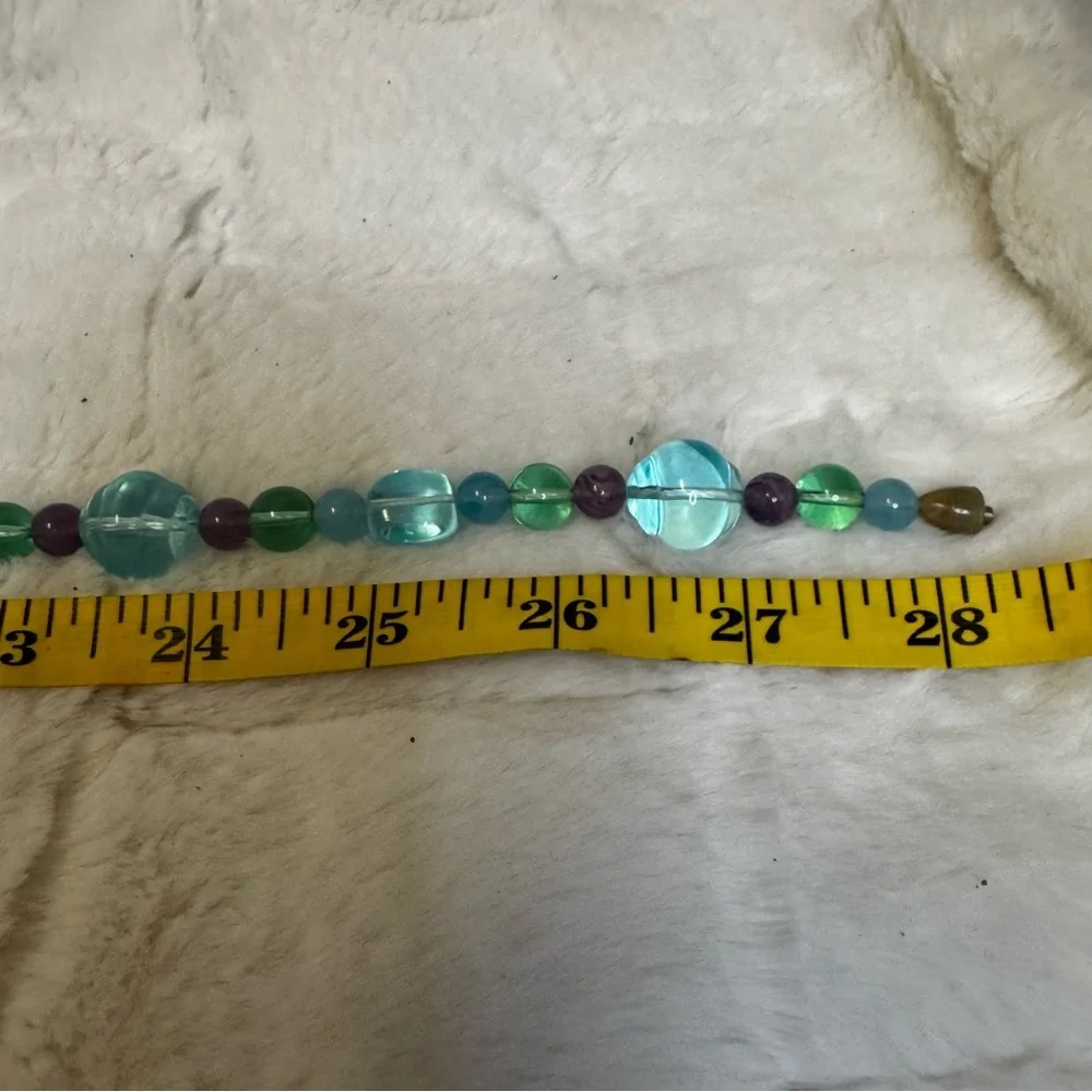 Vintage Multicolor Beaded Necklace 28